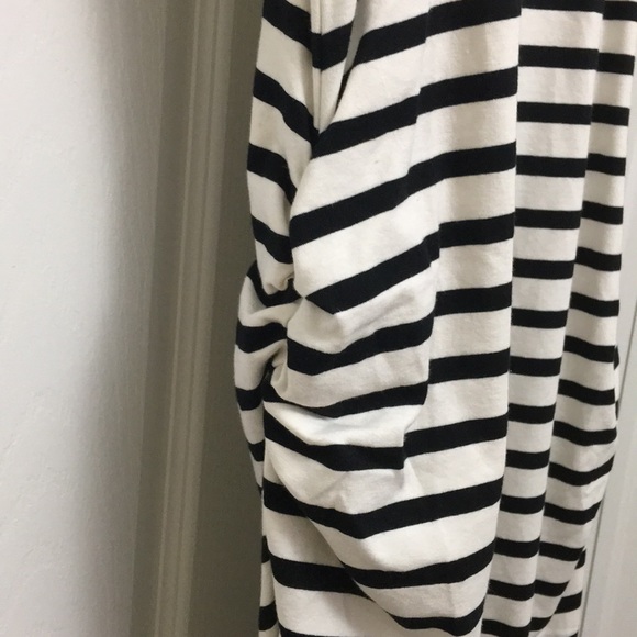 NWT maternity Old Navy black striped dress - Picture 2 of 4
